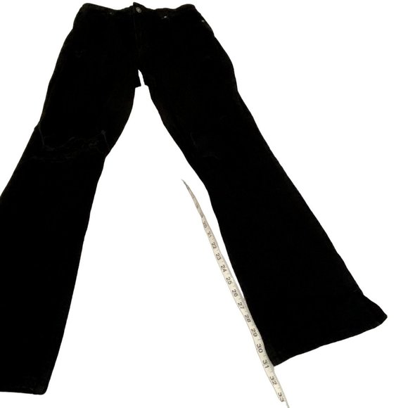 Free People We the Free My Own Lane Black Distressed Jeans Size 31 - Picture 7 of 9